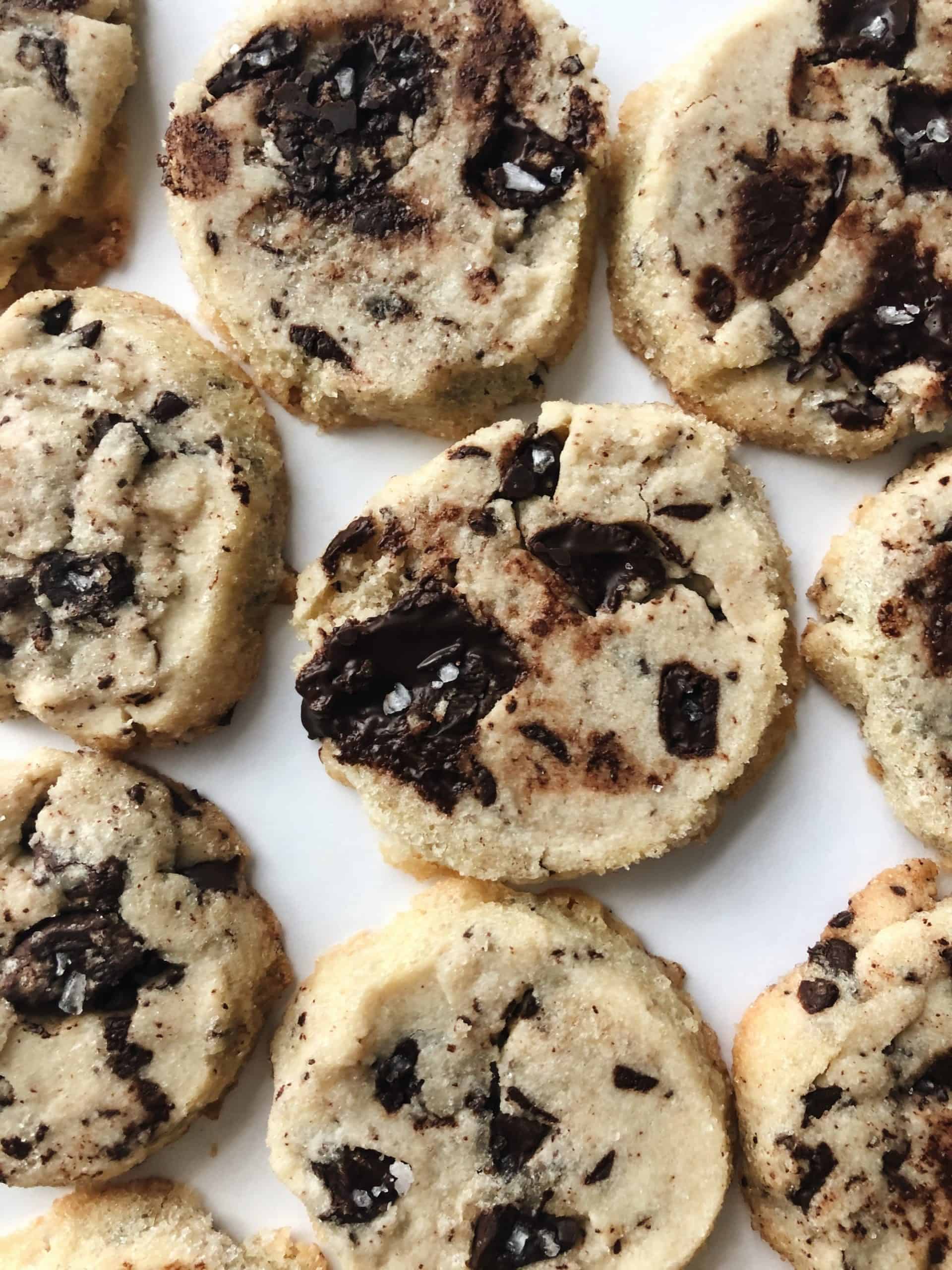 Chocolate Chunk Shortbread Cookies